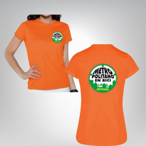 Playera DryFit Mujer Naranja Neón