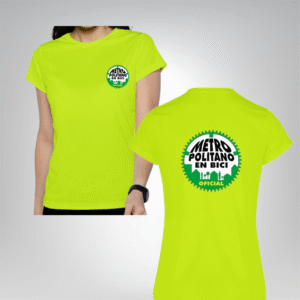 Playera DryFit Mujer Amarilla Neón